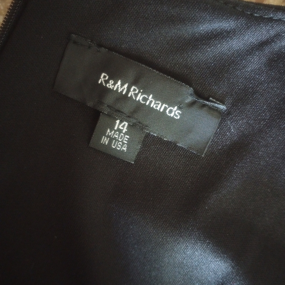 R&M Richards Little Black Dress Size 14 - Picture 5 of 7